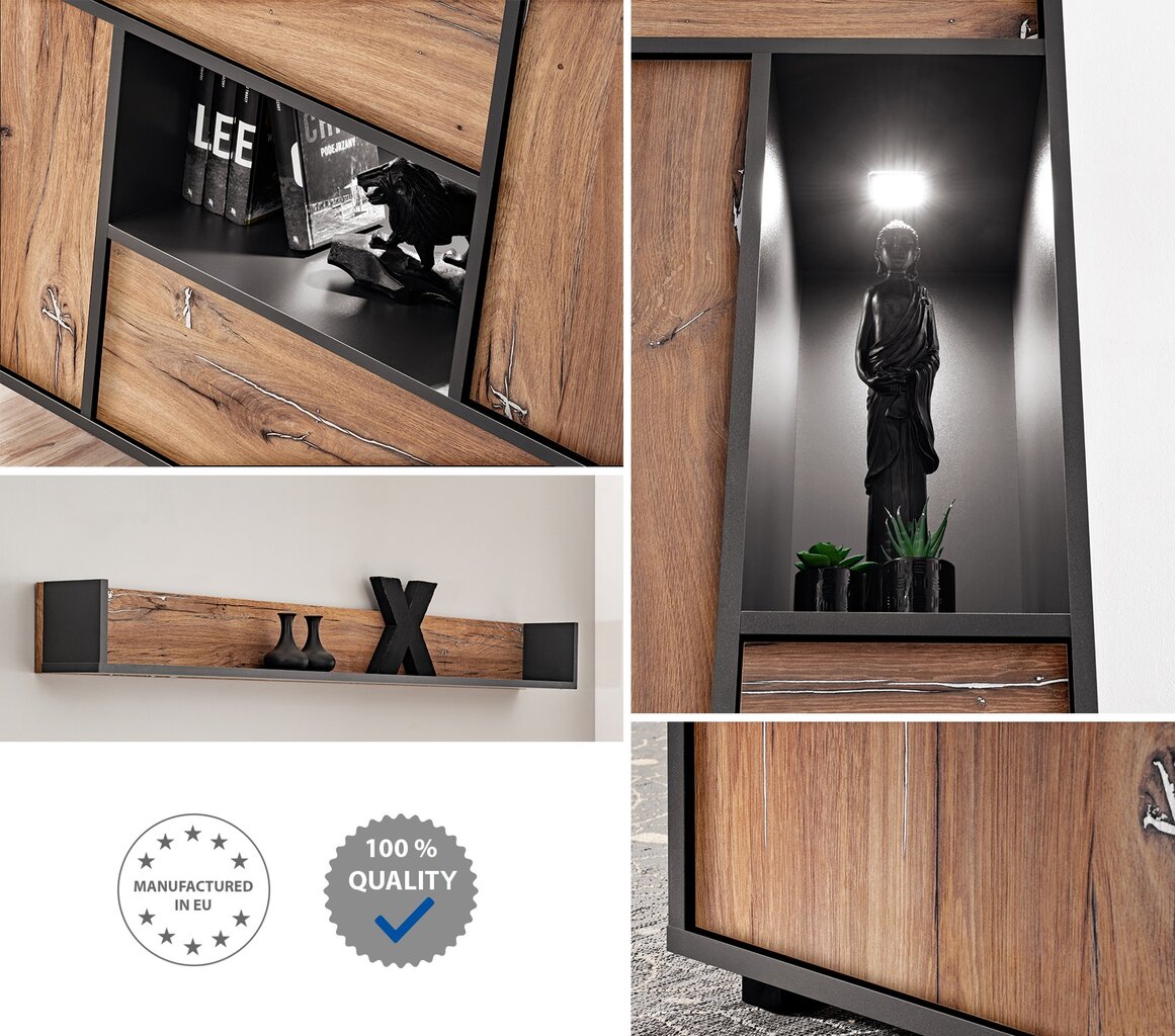 Vieta daiktams svetainėje, Lentyna, Extreme Furniture, Venice, 149.5x15x15 cm цена и информация | Lentynos | pigu.lt