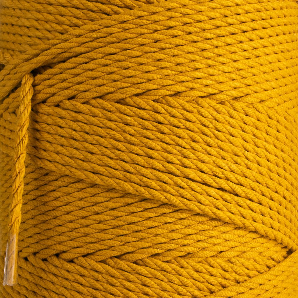 Makrame medvilninė virvė 3mm 270m, 1kg, 3 gijų sukta Garstyčių kaina ir informacija | Nėrimo priemonės | pigu.lt