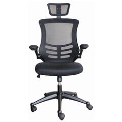 Biuro kėdė OFFICE4YOU RAGUSA, su porankiais, juoda sp. kaina ir informacija | Biuro kėdės | pigu.lt