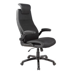 Vadovo kėdė OFFICE4YOU PISTOIA, juodos sp. audinys ir kryžmė kaina ir informacija | Biuro kėdės | pigu.lt