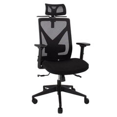 Кресло для руководителя OFFICE4YOU MIKE, пластиковая основа, черное цена и информация | Офисные кресла | pigu.lt