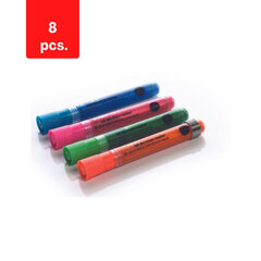 Маркеры для стеклянных досок BI-OFFICE, 4 цвета, в упаковке 2 шт. цена и информация | Канцелярские товары | pigu.lt