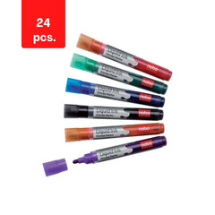 Baltos lentos žymekliai Nobo Liquid Ink, 12 vnt., 2 vnt. kaina ir informacija | Kanceliarinės prekės | pigu.lt