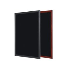 Черная меловая доска BI-OFFICE 60x45, черная деревянная рама цена и информация | Канцелярские товары | pigu.lt