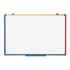 Magnetinė lenta Bioffice Schoolmate, 60x45, spalvotas rėmas, balta kaina ir informacija | Kanceliarinės prekės | pigu.lt