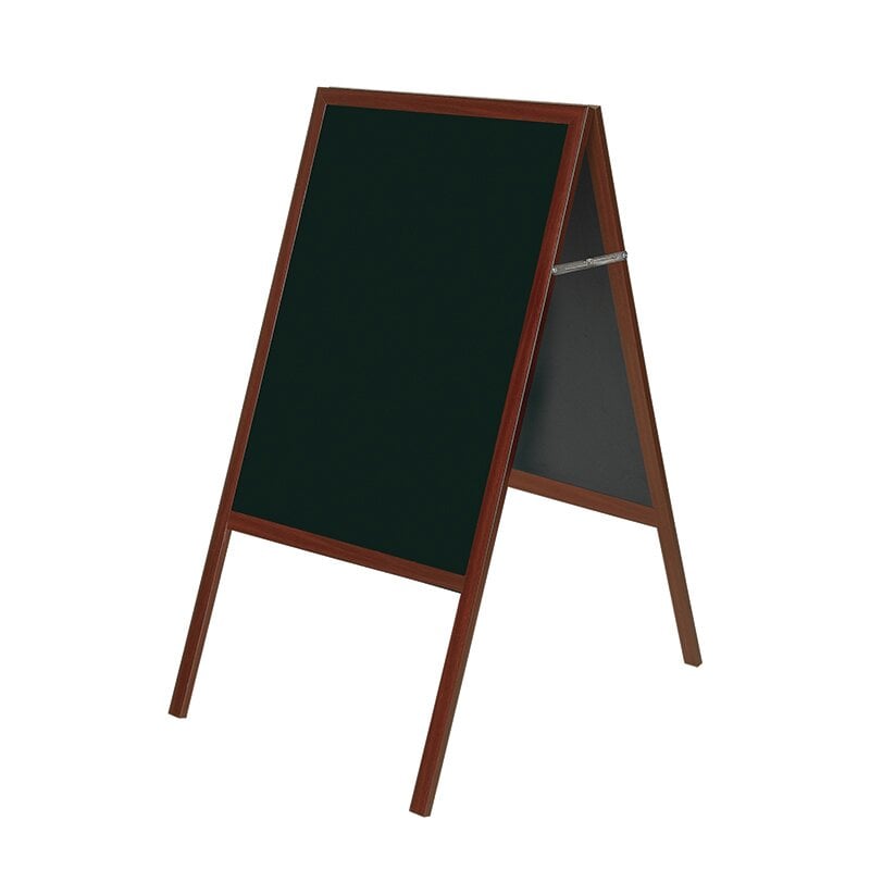 Dvipusė pastatoma kreidinė lenta BI-office 90x120, 150 cm aukštis, juodas rėmas, juoda lenta kaina ir informacija | Kanceliarinės prekės | pigu.lt