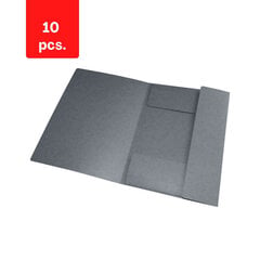 Папка для документов на резинке ELBA OXFORD, А4, картон, серая, в упаковке 10 шт. цена и информация | Канцелярские товары | pigu.lt