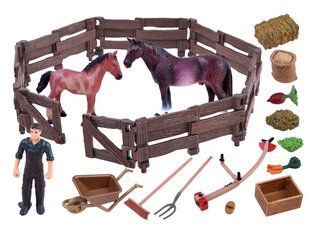 Figūrėlių rinkinys "Žirgų aptvaras" kaina ir informacija | Lavinamieji žaislai | pigu.lt