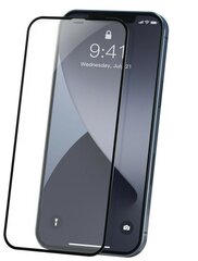 Защитное стекло Baseus 2x Full screen Anti Blue Light закаленное стекло с рамкой для iPhone 12 Pro Max цена и информация | Google Pixel 3a - 3mk FlexibleGlass Lite™ защитная пленка для экрана | pigu.lt