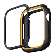 UNIQ etui Moduo Apple Watch Series  4|5|6|7|8|SE 44|45mm czarny-musztardowy|midnight-mustard цена и информация | Аксессуары для смарт-часов и браслетов | pigu.lt