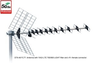 TV Antena ISKRA DTX-48 FLT7 Silver kaina ir informacija | TV antenos ir jų priedai | pigu.lt