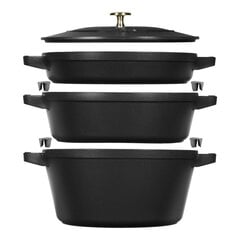 Staub La Cocotte 4,2 л Круглая чугунная форма для запекания цена и информация | Кастрюли, скороварки | pigu.lt