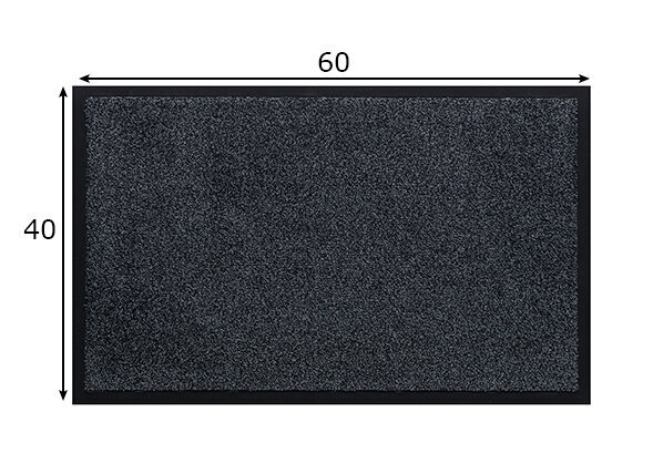 „Watergate“ purvo kilimėlis, antracito spalvos - įvairių dydžių, „Watergate“ purvo kilimėlis, antracito spalvos - 50 x 80 cm цена и информация | Durų kilimėliai | pigu.lt