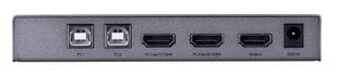 UNITEK KVM ПЕРЕКЛЮЧАТЕЛЬ 2IN, 1OUT, 4K HDMI 2.0 + USB цена и информация | Коммутаторы (Switch) | pigu.lt