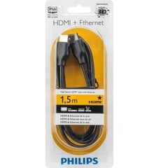 Philips, HDMI, 1.5 m kaina ir informacija | Kabeliai ir laidai | pigu.lt