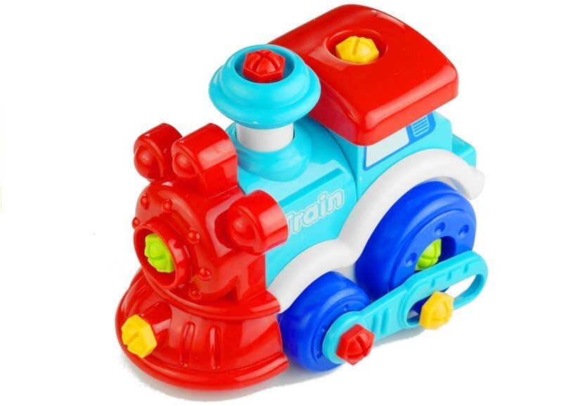 Surenkamas traukinys su įrankiais, raudonas/baltas kaina ir informacija | Žaislai berniukams | pigu.lt