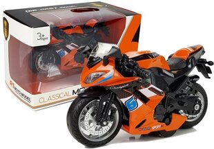 Спортивный мотоцикл со звуковыми эффектами, оранжевый цена и информация | Игрушки для мальчиков | pigu.lt