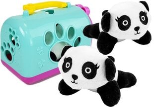 Маленькая плюшевая панда с дорожной сумкой цена и информация | Мягкие игрушки | pigu.lt