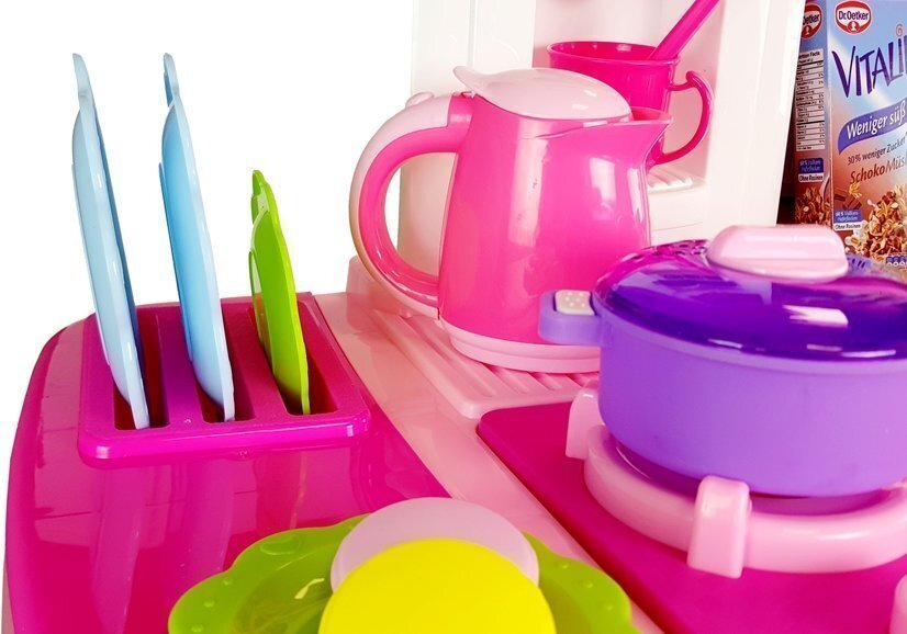 Vaikiška virtuvėlė, rožinė kaina ir informacija | Žaislai mergaitėms | pigu.lt