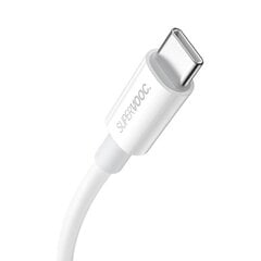 Baseus Superior Series Cable USB to USB-C, 65W, PD, 1m (white) цена и информация | Кабели для телефонов | pigu.lt