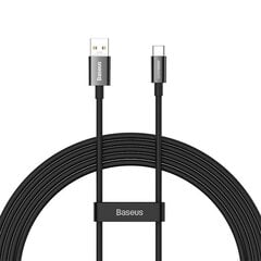 Baseus Superior Series Cable USB to USB-C, 65W, PD, 2m (black) цена и информация | Кабели для телефонов | pigu.lt