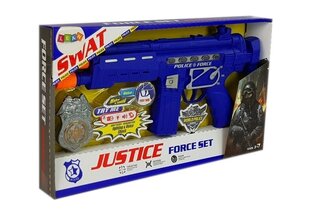 Didelis policininko šautuvas 37 cm ir ženklelis - šviesos ir garso efektai kaina ir informacija | Žaislai berniukams | pigu.lt