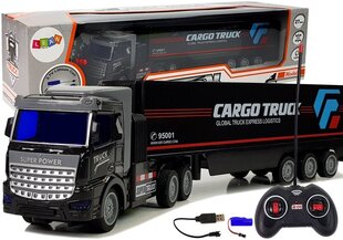 Nuotoliniu būdu valdomas sunkvežimis, juodas kaina ir informacija | Žaislai berniukams | pigu.lt