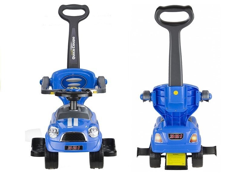 Paspiriamas vaikiškas automobilis Quick Coupe, mėlynas цена и информация | Žaislai kūdikiams | pigu.lt