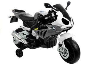 Vienvietis elektrinis motociklas BMW S1000RR, sidabrinis kaina ir informacija | Elektromobiliai vaikams | pigu.lt