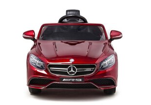 Vienvietis elektromobilis vaikams Mercedes S63 AMG, raudonas kaina ir informacija | Elektromobiliai vaikams | pigu.lt