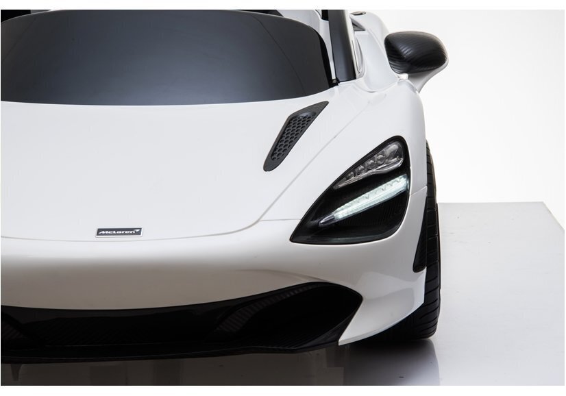 Vienvietis elektromobilis vaikams McLaren 720S, baltas kaina ir informacija | Elektromobiliai vaikams | pigu.lt