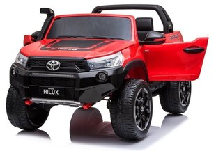 Vienvietis elektromobilis Toyota Hilux, raudonas kaina ir informacija | Elektromobiliai vaikams | pigu.lt