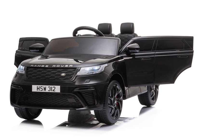 Dvivietis vaikiškas elektromobilis Range Rover, juodas kaina ir informacija | Elektromobiliai vaikams | pigu.lt