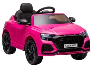 Vienvietis vaikiškas elektromobilis Audi RS Q8, rožinis kaina ir informacija | Elektromobiliai vaikams | pigu.lt