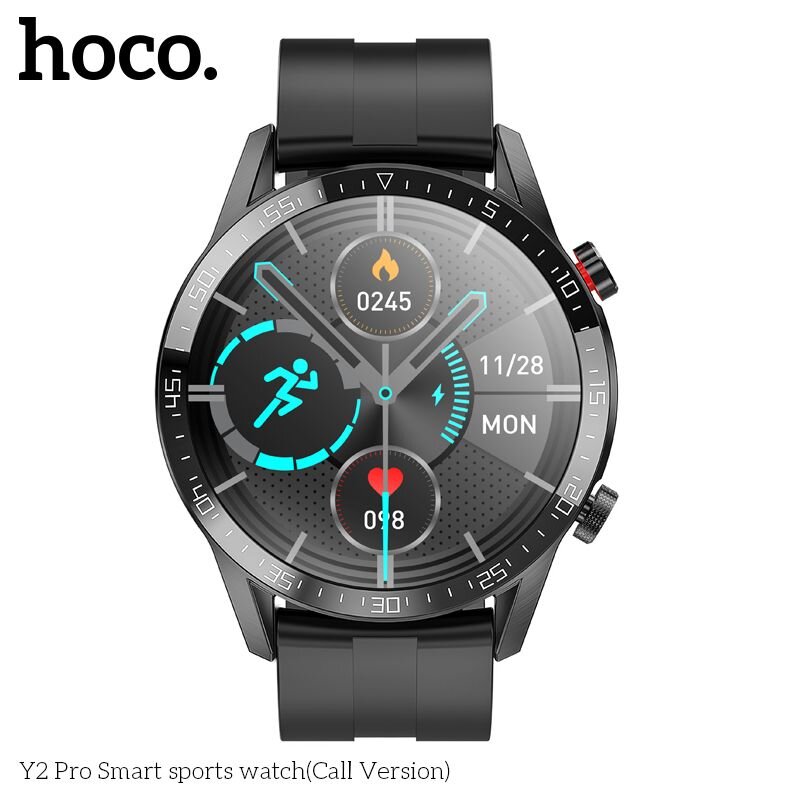 Hoco Y2 Pro Black kaina ir informacija | Išmanieji laikrodžiai (smartwatch) | pigu.lt