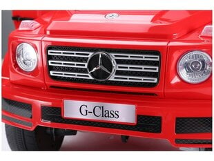 Vienvietis elektromobilis vaikams Mercedes G500, raudonas kaina ir informacija | Elektromobiliai vaikams | pigu.lt