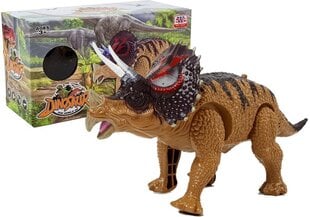 Interaktyvus baterijomis valdomas dinozauras Triceratops kaina ir informacija | Žaislai berniukams | pigu.lt