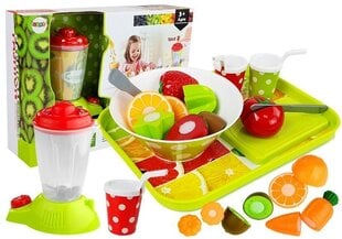 Daržovių ir vaisių rinkinys su maišytuvu ir dėklu kaina ir informacija | Žaislai mergaitėms | pigu.lt