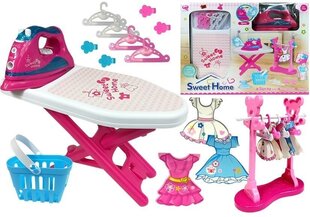 Žaislinis lyginimo rinkinys su priedais, rožinis kaina ir informacija | Žaislai mergaitėms | pigu.lt