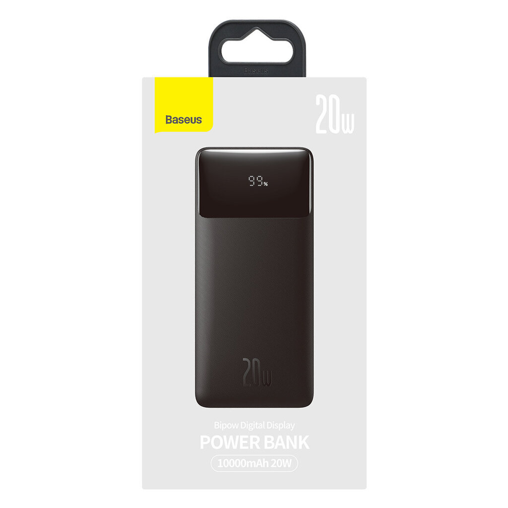 Baseus Bipow 10000mAh 20W + USB-A - Micro USB 0.25m PPBD050301 kaina ir informacija | Atsarginiai maitinimo šaltiniai (power bank) | pigu.lt