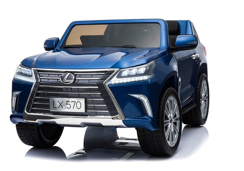 Dvivietis vaikiškas elektromobilis Lexus DK-LX570, mėlynas цена и информация | Elektromobiliai vaikams | pigu.lt