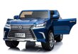 Dvivietis vaikiškas elektromobilis Lexus DK-LX570, mėlynas цена и информация | Elektromobiliai vaikams | pigu.lt