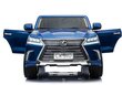 Dvivietis vaikiškas elektromobilis Lexus DK-LX570, mėlynas цена и информация | Elektromobiliai vaikams | pigu.lt