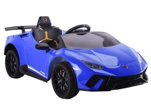 Vienvietis elektromobilis vaikams Lamborghini Huracan, mėlynas kaina ir informacija | Elektromobiliai vaikams | pigu.lt