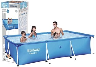 Каркасный бассейн 300x201x66 см, Bestway 56404 цена и информация | Бассейны | pigu.lt