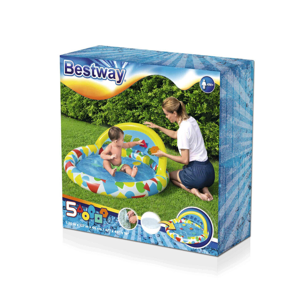 Pripučiamas vaikiškas baseinas Bestway, 120x117x46 cm kaina ir informacija | Baseinai | pigu.lt