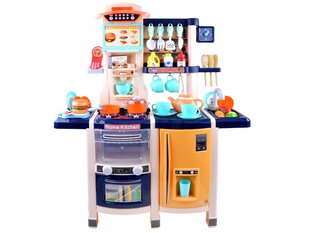 Didelė vaikiška virtuvėlė su šaldytuvu ir orkaite - efektai ir priedai 65 vnt. kaina ir informacija | Žaislai mergaitėms | pigu.lt
