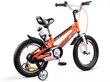 Vaikiškas dviratis RoyalBaby Space No.1 16, oranžinis цена и информация | Triratukai | pigu.lt