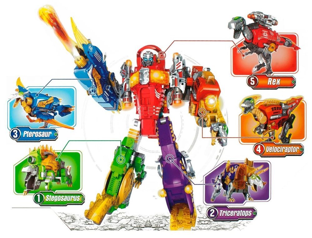 Transformeris dinozauras Dinobots 2in1 su šaudymo funkcija, mėlynas цена и информация | Žaislai berniukams | pigu.lt