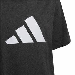 Футболка с коротким рукавом детская Adidas Sportswear Hulk Graphic Чёрный цена и информация | Рубашки для девочек | pigu.lt